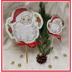 Stickdatei ITH - Stecker Weihnachtsmann 